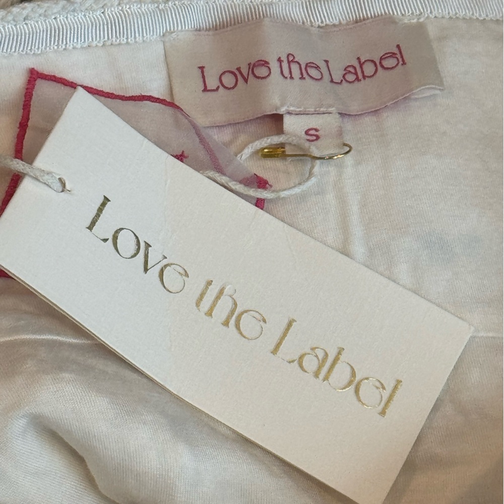 Tuckernuck Love The Label Leighton Crochet Set Ivory Floral Skirt S NWT - Picture 5 of 9